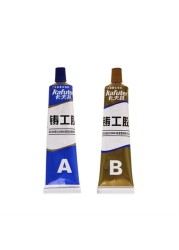 Kafuter 1 set AB 65G Glue A+B Curing Super Liquid Glass Metal Rubber Waterproof Strong Adhesive Glue For Stainless Steel Alloy