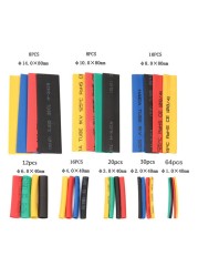 168pcs/pack Thermoresistant Tube Heat Shrink Wrap Kit Shrin Tubing Assorted Size Wire Cable Insulation Sleeving Sleeve