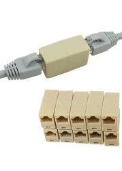 5 قطعة أدوات جديدة سبيكة الإنترنت RJ45 CAT5 مقرنة محول القابس شبكة كابل شبكة محلية موسع موصل