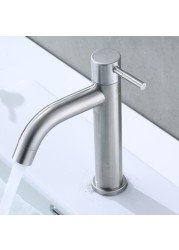 Bathroom Basin Faucet Small Single Handle Sink Faucet Chrome Brass Single Hole Plumbing Mixers Tapware