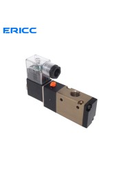 3 Way Port 2 Position 3V210-08 Normally Closed DC12V 24V AC220V Pneumatic Air Solenoid Valve Electric Gas Control Magnetic Valve