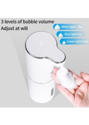 Automatic Foaming Soap Dispenser Bathroom Smart Hand Washer With USB Charging White High Quality ABS Material