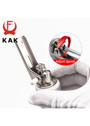 KAK Pneumatic Automatic Door Closer 35KG Positioning Adjustable Speed ​​Door Close Equipment Mute Soft Close Door Hardware