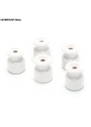 5pcs/lot Porcelain Wall Insulator Wire Ceramic Insulators High Frequency Electrical Porcelain Ceramic Insulator New