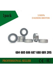 10pcs 684 685 686 687 688 689 2RS ABEC-1 688 rs 688rs Rubber Seal Cove Thin Wall Deep Groove Bearing Balls 688RS