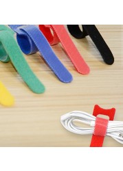 50pcs/100pcs Removable Cable Ties Plastic Colorful Reusable Cable Ties Nylon Loop Wrap Zip Pack Ties T-type Cable Ties Tie Wire