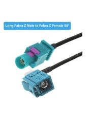 Universal Fakra Z Male/Female RAL5021 Neutral Coding RG174 Cable Auto Navigation GPS Antenna Extension RF Coaxial Pigtail