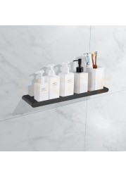 TAICUTE Black Bathroom Accessories Hardware Sets Premium Steel Towel Rack Bar Hook Paper Roll Holder Toilet Brush