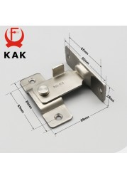 KAK 304 - Stainless Steel Door Lock, 90 Degree Angle Door Lock, Security Sliding Chain, Anti-theft Door Lock, Accessory