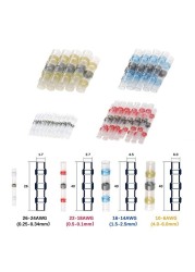 50/300 قطعة مقاوم للماء الحرارة يتقلص بعقب محطات تجعيد طرفية لحام الختم سلك كهربائي جَدْلُ الْكَبْلَاتِ طقم طرفي مع مسدس هواء ساخن