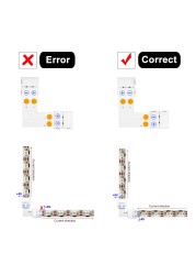 2pin 3pin 4pin 5pin Led Strip Connector L/T/X Shape Soldering Corner Width 10mm For RGB LED Light 3528 5050 WS2811 WS2812B 5630