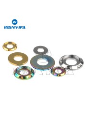 Waniva Titanium Gasket M5 M6 M8 M10 Fancy Decorative Spacer Washers for Motorcycle Car 10pcs