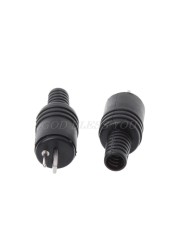 10pcs 2 Pin Din Head Plug 2 Pin Plug Hifi Speaker Cable Solder Connector Wire Plug New Drop Shipping