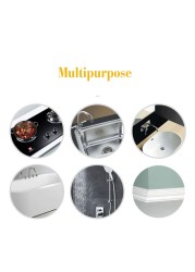 Kitchen Sink Waterproof Mildew Strong Self-adhesive Transparent Tape Bathroom Toilet Slit Strip Self-adhesive Pool Water