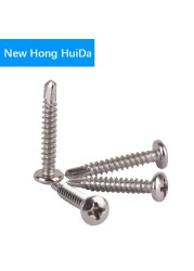 Hillips Pan Head Self Drilling Screw Thread Self Drilling Screw Bolt Stainless Steel M3.5 M4.2 M4.8 M5.5 M6.3