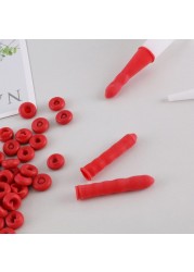 100pcs red capping cap open capping tube capping glue sealing and maintaining latex cap capping saver easy to use