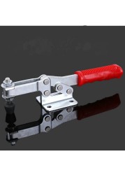 1PC High Quality Toggle Clamp Horizontal Piston Stroke Metal Push Pull Clamp Welding Tools Fast Clamping Hand Fittings