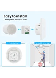 Avoir 1-5pcs Smart Life Circuit Breaker Tuya Switch Wifi Smart Home Socket Wireless Sensor Switch Mini Wifi Console 16A