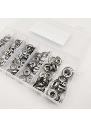 280pcs Submersible Finishing Cup Washer Assortment Set 304 Stainless Steel 4# 6 # 8 # 10 # 12 # 14 # 16 # Lid Head Gasket Washer