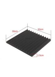 24pcs 300x300x25mm Studio Acoustic Soundproof Foam Acoustic Panel Sound Insulation Absorbing Insulation Wall Panels