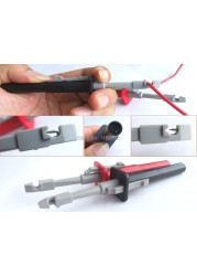 TPC163 2pcs Insulation Hole Tester Clip Set Alligator Probes For Vehicle Circuit Detector