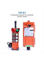 Free ship F21-E1 crane remote control 6 speed single controller wireless switch UTING telecontrol 220V 380V 65-440V