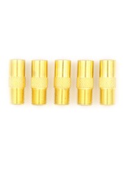 5pcs/lot Coaxial Coax RF Adapter TV Connectors PAL Plug Male to Female M/F Electrolytic Capacitors Wholesale