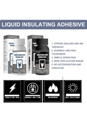 50ml Electrical Insulation Sealant Liquid Tape Paste Waterproof Anti-UV Fast Dry Lamp Board Electronic Sealant No Corrosion