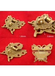 For bag retro wooden jewelry box hardware alloy catch latch