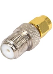 2pcs/1pcs F Type Female to SMA Male Adapter RF Coaxial Coax Antenna Cable F Female to SMA Male Connector