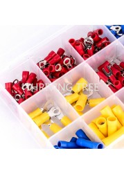 480/280pcs Insulated Cable Electrical Wire Connector Crimp Spade Butt Loop Fork Loop Lugs Rolled Terminals Assorted Kit Plier