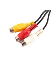 3.5mm to RCA Camcorder Handycam AV Audio Video Output Cable 3.5mm 1/8" TRRS to 3 RCA Male Plug Aux Cable Cord for TV Tablets