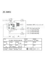 Red Ceiling Fan Switch 3 Speed ​​4 Wire ZE-268S6 Fan Pull Chain Switch Replacement Speed ​​Control Switch