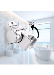 Bathroom Shower Holder 30 Degree Adjustable Shower Head Holder Wall Mounted Handheld Shower Bracket for Home Bathroom Accessories