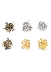 100pcs Gold/Silver Color Small Sheep Eyes Screw For pendant Jewelry Findings Jewelry Accessories 8mm 10mm