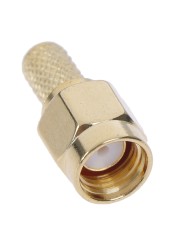 5pcs SMA Male Plug for RG58 RG142 RG400 LMR195 RG223 RF Coaxial Crimp Connector