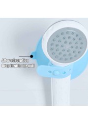 Space Saving Shower Head Holder Home Hotel Durable Strong Suction No Drilling Silicone Wall Mounted Solid Bathroom Accessories