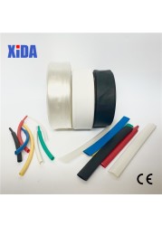 10m/lot 5 6 8 20 30 Red Blue Green Yellow White Clear Black 2:1 Heat Shrink Tube Heat Shrink Tubing Sleeving Wrap Kits DIY