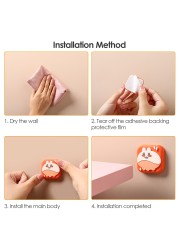 Soft Rubber Door Pad Silicone Wall Protector Premium Self Adhesive Door Bumper Household Cute Mute Door Handle Bumpers