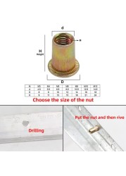 Hand Rivet Nut Gun Head Nuts Simple Installation Manual Riveter Rivnut Tool Accessory For Nuts M3 M4 M5 M6 M8 M10 Dropshop