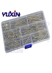 230pcs wood screw set cross recessed fiberboard screw zinc plated self tapping screw countersunk flat head flat board