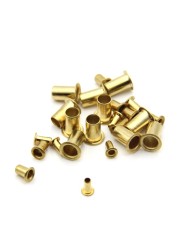 1000pcs Tubular Rivets M0.9 M1.3 M1.5 M1.7 Combination Circuit Board PCB Nails Copper Hollow Nuts Kit