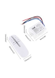 220V Wireless Digital Remote Control Lamp Light On/Off Switch Remote Control Switch W91B