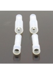 FRFNY + MPFNY 50pcs Bullet Shaped Female Male Insulating Joint Wire Connector Electrical Crimp Terminal for 24-18 AWG White