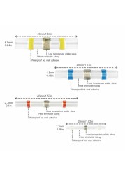 50/100/250pcs Mixed Heat Shrink Connect Terminals Waterproof Solder Sleeve Tube Insulated Electrical Wire Butt Connectors Kit