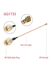 10pcs RG178 RF Coaxial Cable SMA Male to u.FL/IPX/IPEX1/IPEX4 MHF4 Female Jack Pigtail 3G Antenna Extension Wire Cord