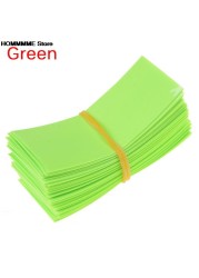 HOT SALE 100pcs Li-ion PVC Heat Shrink Tubing 18650 Battery Wrap Precut Size 72*18.5mm Battery Film Tape Battery Cover