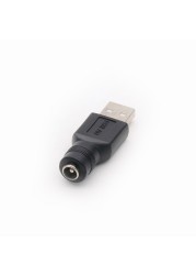 10pcs USB Type Male Plug to 5521 DC Connector 2.1*5.5mm Power Jack DC Power Connector 5.5 x 2.1 Adapter High Quality