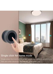 Tuya ZigBee Smart Knob Switch Rotate Wireless Press Landscape Switch Button Controller Smart Life APP Control Smart Home for Gateway