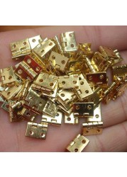 Mini gold Copper Brass hinges 8*10MM jewelry box DIY furniture cabinet mini butt